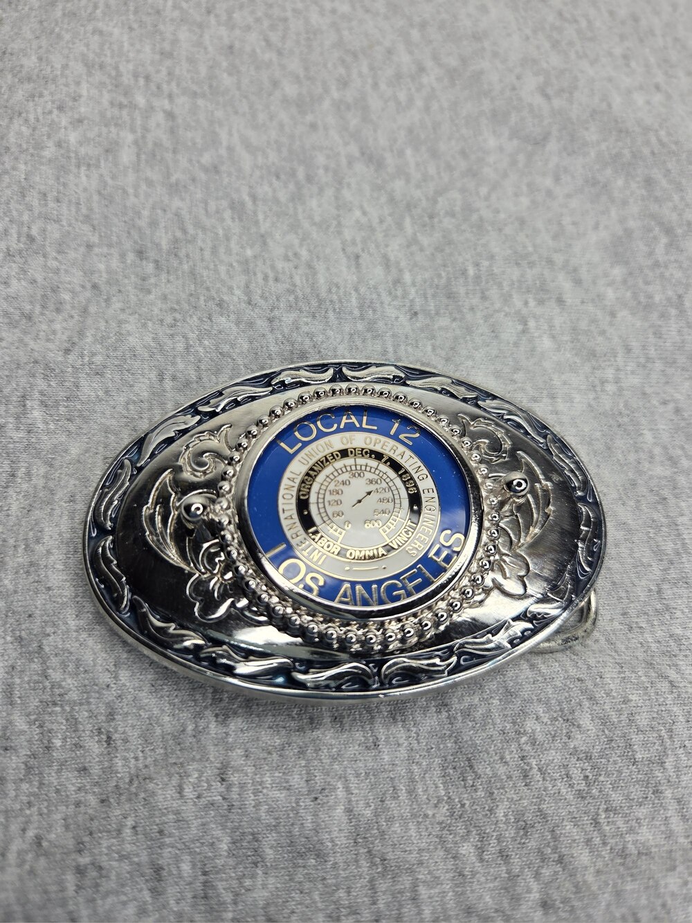 IUOE Local 12 Los Angeles Operating Engineers Union Belt Buckle